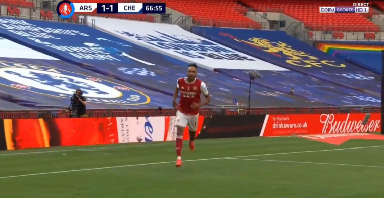 Aubameyang stuurt Zouma het bos in en maakt heerlijke 2-1