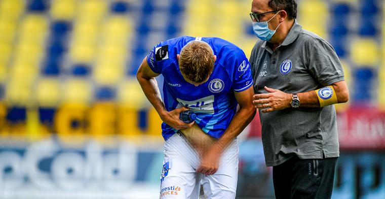 Horrorblessure in België: Gent-verdediger moet edele delen laten hechten