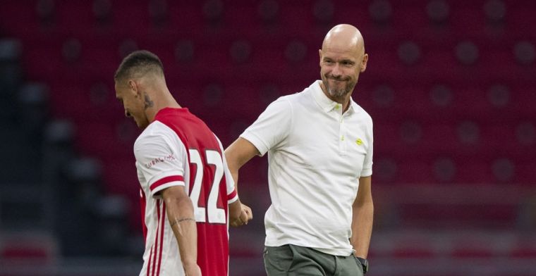 Ten Hag ziet perspectief na ruime oefenzege: 'Hij heeft visitekaartje afgegeven'