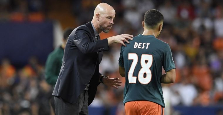 Duidelijke taal Ten Hag: 'Ik wil dat Dest blijft, anders haalt Ajax een vervanger'