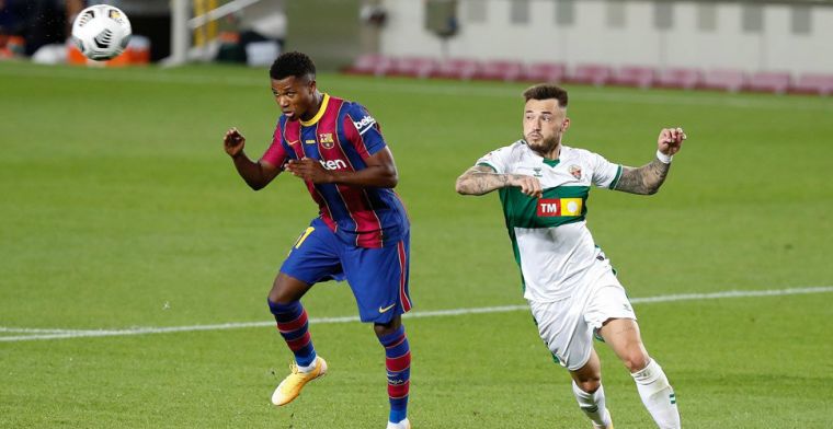 'Barça wijst bod van 150 miljoen euro op Fati af, aanvaller blijft in Camp Nou'
