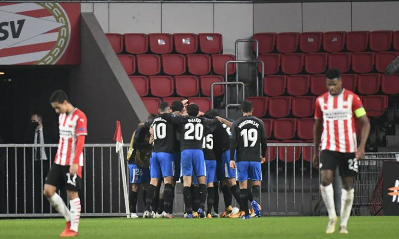 Valse start in Europa League voor PSV: Machís beslist duel met prachtige treffer Afbeelding: Valse start in Europa League voor PSV: Machís beslist duel met prachtige treffer