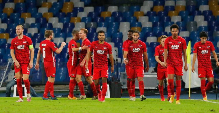 Gehavend AZ verbijstert Napoli: 'Bravo Slot, maar het leek wel de jaren zeventig'
