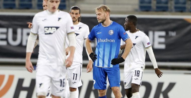 Gent blijft sukkelen en gaat ook pijnlijk onderuit tegen TSG Hoffenheim