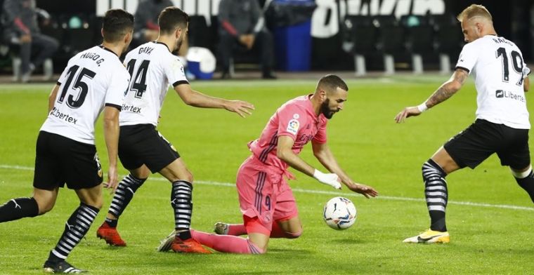 Real krijgt vier strafschoppen tegen in Valencia en moet de punten achterlaten