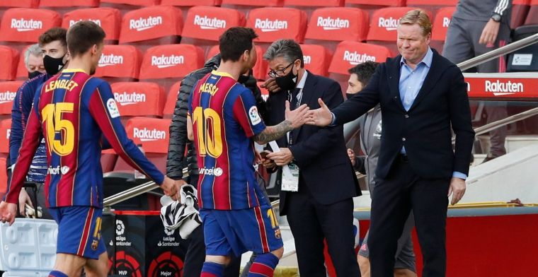 Koeman is er klaar mee: 'Ik begrijp wel dat Messi pissig was, het is respectloos'