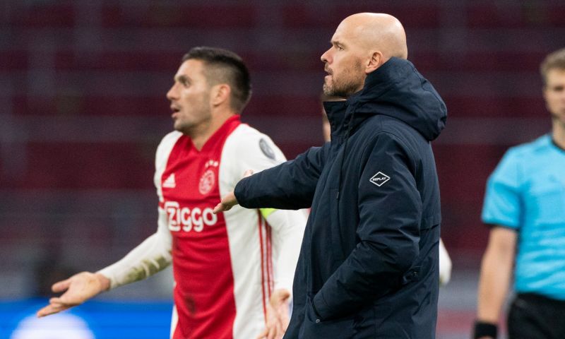 Ten Hag noemt 'smetje' na verdiende Ajax-zege: 'De jongens waren er boos over'