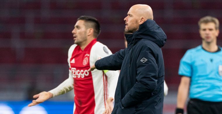 Ten Hag noemt 'smetje' na verdiende Ajax-zege: 'De jongens waren er boos over'