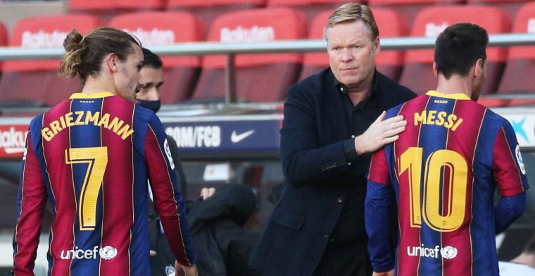 Koeman spreekt jongeling Mingueza toe: 'Mag niet, kan je hele wedstrijd verpesten'