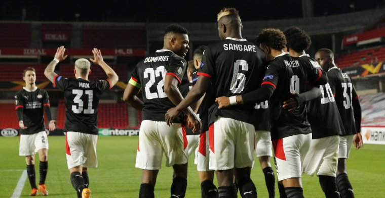 PSV is door knappe zege op Granada en verlies van PAOK door in Europa League