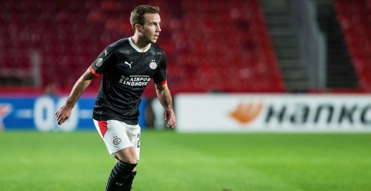 Götze moest negentig minuten volhouden bij PSV: 'Zwaar? Dat kun je wel zeggen'