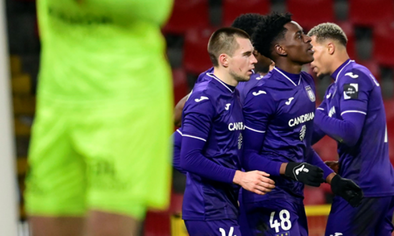 Sambi Lokonga scoort voor Anderlecht: Afbeelding: Sambi Lokonga scoort voor Anderlecht: