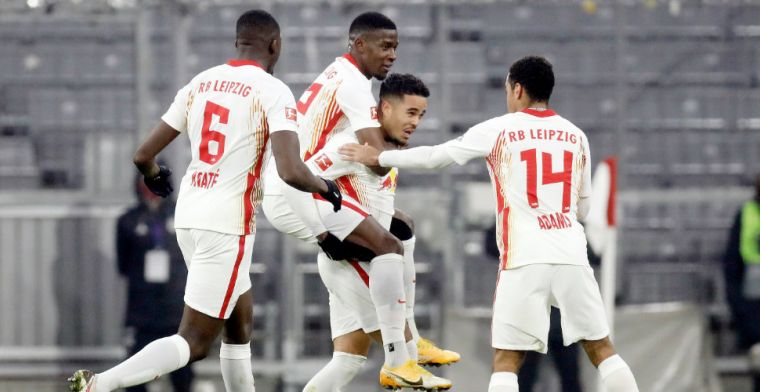 Doelpuntenregen bij remise tussen Bayern en Leipzig, eerste treffer voor Kluivert