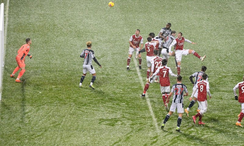 Arsenal leeft op in de sneeuw en nadert linkerrijtje na derde zege op rij Afbeelding: Arsenal leeft op in de sneeuw en nadert linkerrijtje na derde zege op rij