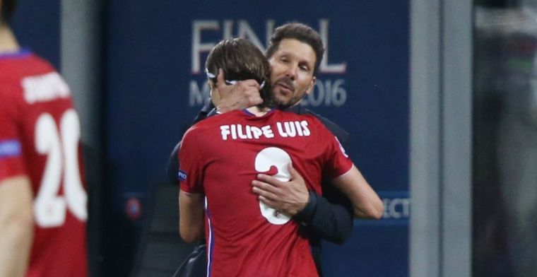 Filipe Luís kaart zwakte Simeone aan: 'Is voor hem niet gemakkelijk'