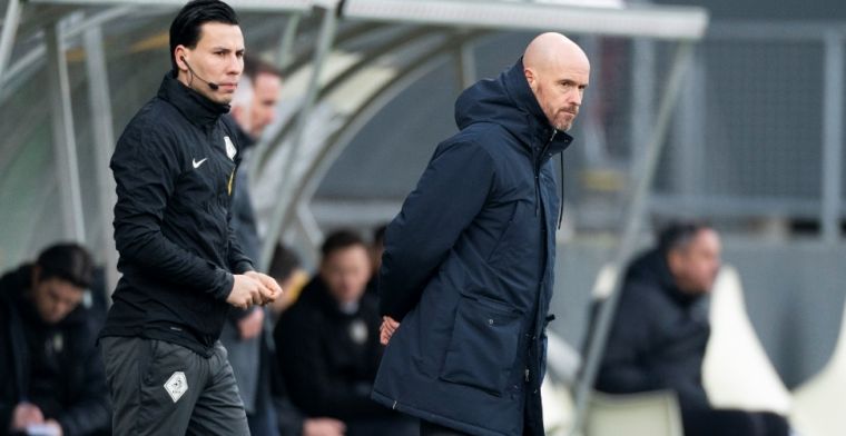 Ten Hag: 'Zij krijgen eerst de kans om de bal buiten te trappen, gebeurt niet'
