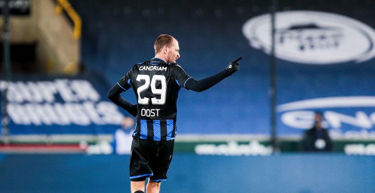 Dost zorgt voor een unieke prestatie in het shirt van Club Brugge