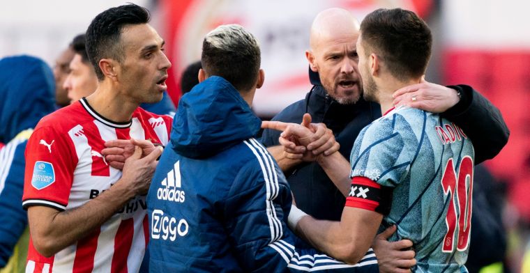 Ten Hag: 'Tadic werd tot op het bot geprovoceerd, ik zit dan rustig op de bank'