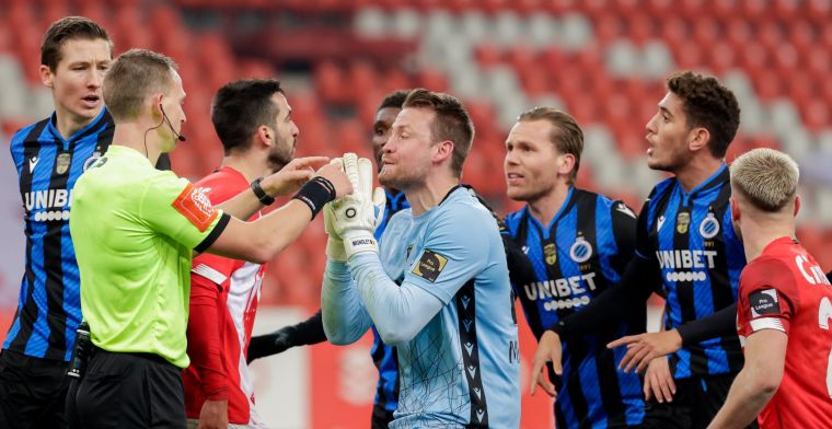Verboomen heeft twintig minuten staan napraten met de spelers van Club Brugge