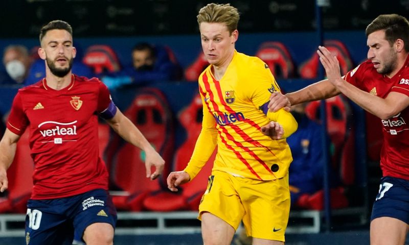 Krappe voldoende voor 'voorspelbare' De Jong, Spaanse pers oneens over Dest Afbeelding: Krappe voldoende voor 'voorspelbare' De Jong, Spaanse pers oneens over Dest