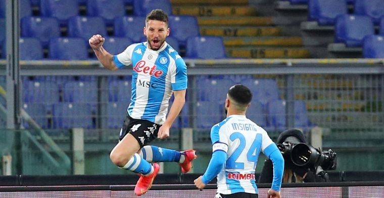 Mertens plaagt Lukaku na 100ste Serie A-doelpunt: ‘Haast je!’