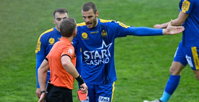 Bondsparket doet schorsingsvoorstel aan Vukotic (Waasland-Beveren) na rode kaart