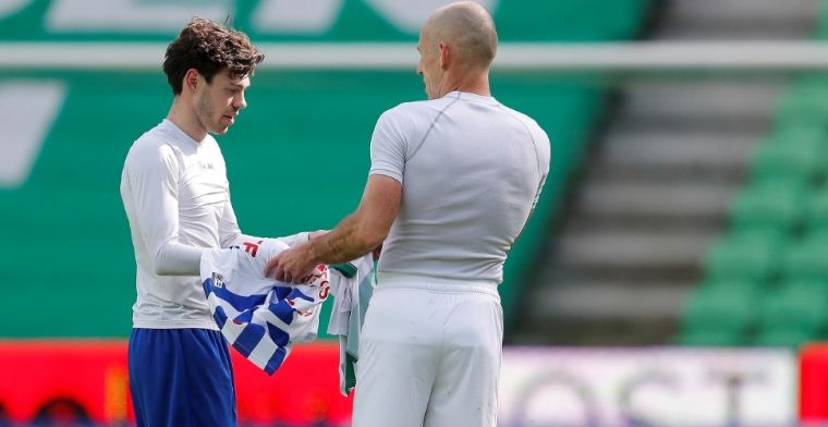 Van Bergen 'huilend in de bus' na mislopen shirt Robben: 'Ik regel wel wat'