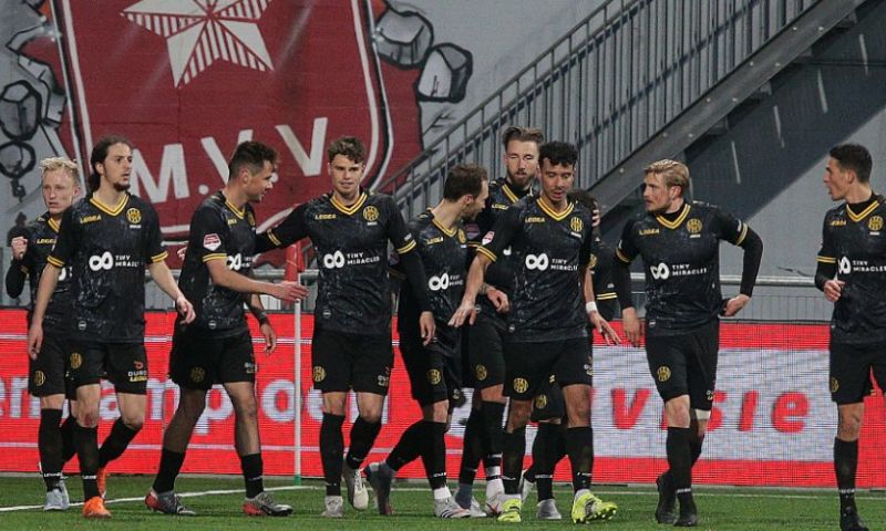 Roda JC maakt 2-0 achterstand ongedaan in derby tegen MVV, punt voor Almere Afbeelding: Roda JC maakt 2-0 achterstand ongedaan in derby tegen MVV, punt voor Almere