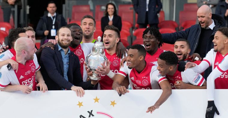 Transferbelofte na bekerwinst Ajax: 'Ik wil dolgraag blijven, ben nog niet klaar'