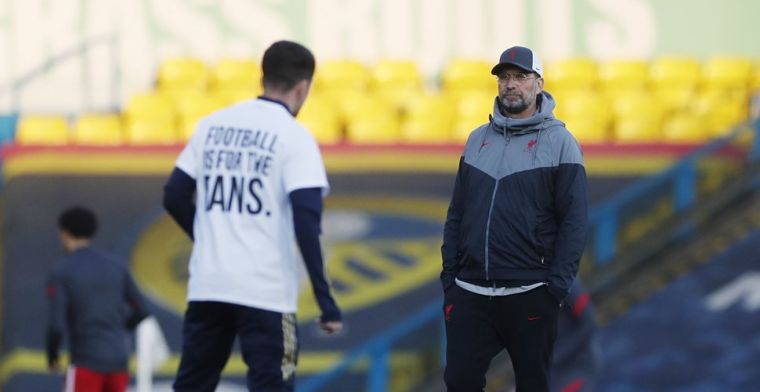 Klopp noemt statement Leeds-spelers 'grote grap': 'Dat maakt mij boos