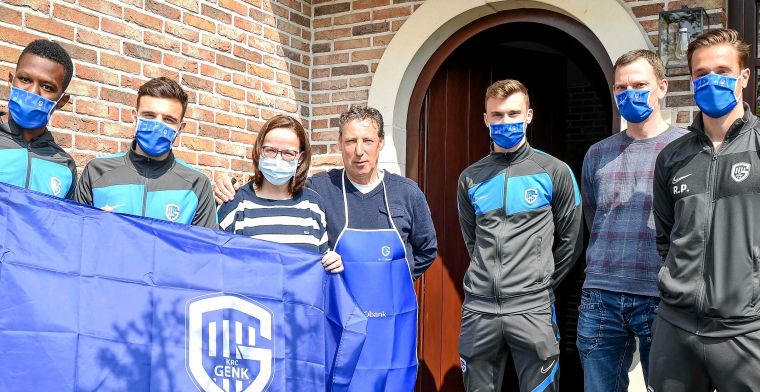 Fans mogen niet naar het stadion, dus gaan KRC Genk-spelers op huisbezoek