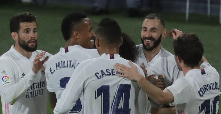 Real Madrid wint eenvoudig en is zeker één dag koploper van Spanje