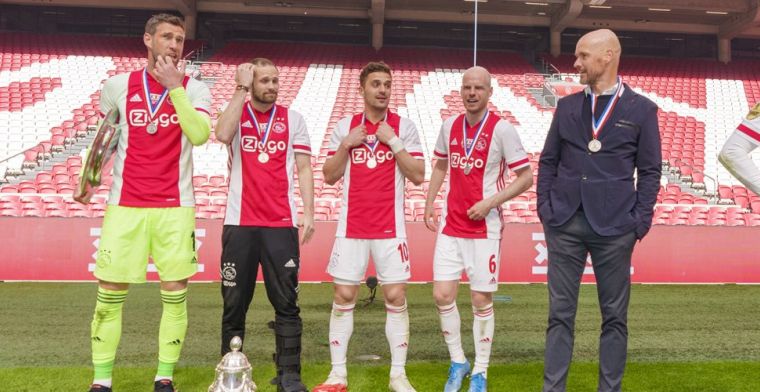 Lof voor bezeten Ten Hag: 'Tactisch topniveau, heel blij dat hij bij Ajax blijft'