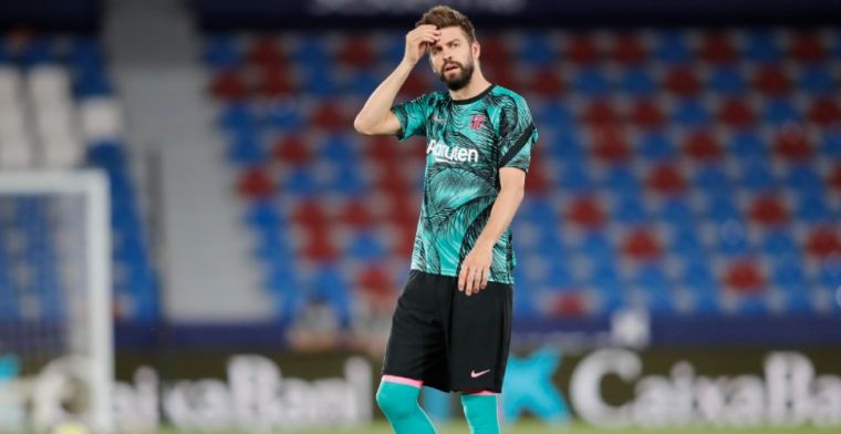 Piqué legt zijn lot in handen van Barça-trainer: 'Dat is de dag dat ik stop'