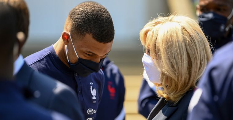 Mbappé probeerde Giroud-relletje op te lossen, maar lijkt daar niet in te slagen