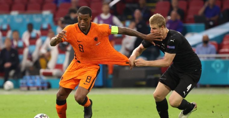 Wijnaldum en Memphis dollen na Oranje-winst: 'Volgens mij sprak hij Spaans'