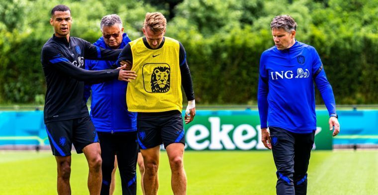 Slecht nieuws voor Oranje: EK van spits De Jong zit erop door knieblessure