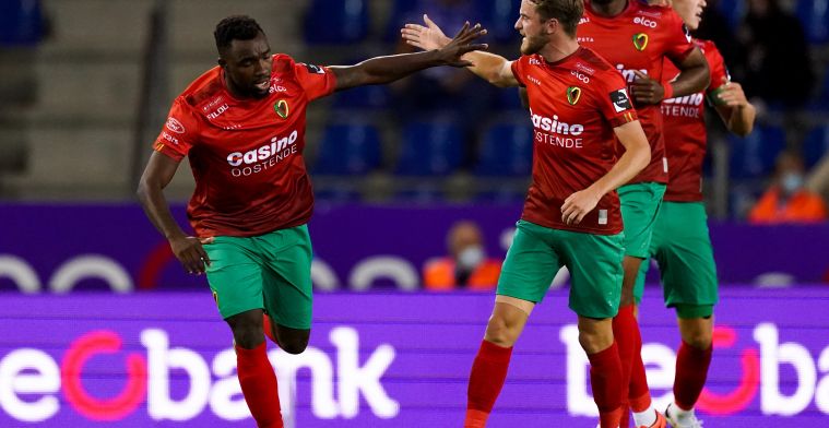 Ambrose schiet ze er vanuit alle hoeken op training bij KV Oostende