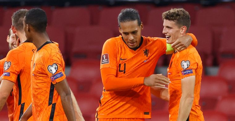 Oranje swingt, Van Dijk lacht: 'Misschien komt het doordat ik zo groot ben'