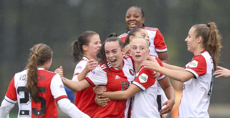 Feyenoord vrouwen stunten in eerste Klassieker: Ajax afgedroogd in Rotterdam VoetbalPrimeur.nl