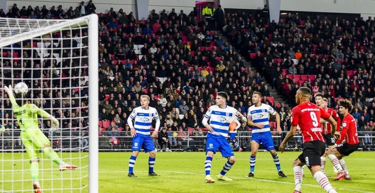 PSV loopt bijna hele wedstrijd achter de feiten aan, maar klopt PEC alsnog