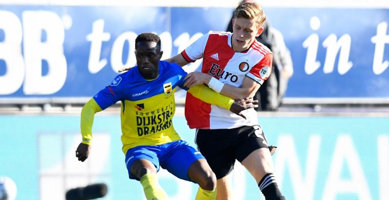 Feyenoord overleeft bezoek aan Cambuur: Malacia matchwinner
