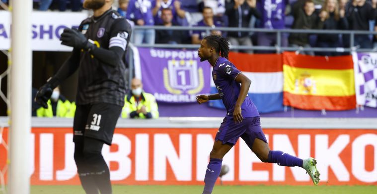 Ashimeru vindt eindelijk het net bij Anderlecht: “Deze goal is een bevrijding