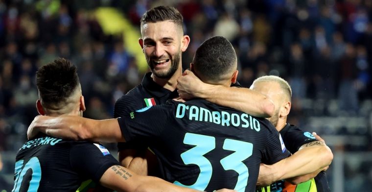 De Vrij en bankzitter Dumfries zien genadeloze tackle bij regelmatige Inter-zege