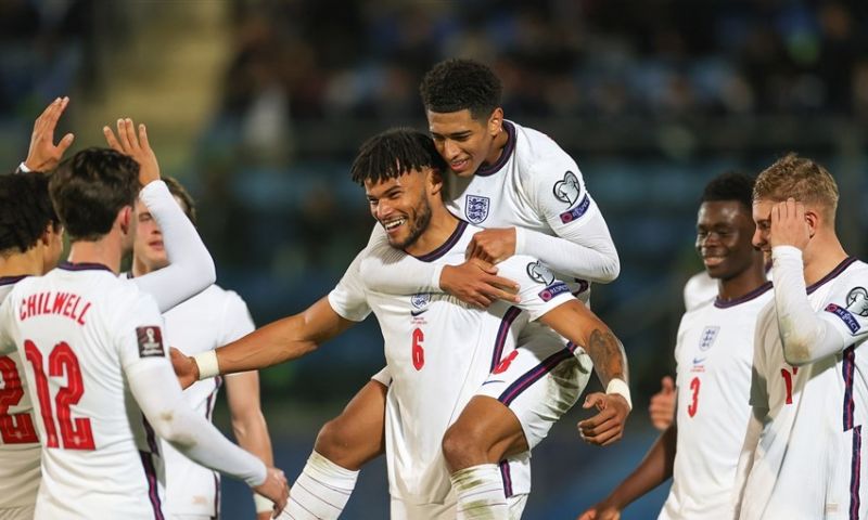 Afbeelding: Engeland haalt de dubbele cijfers tegen San Marino en bereikt het WK in stijl