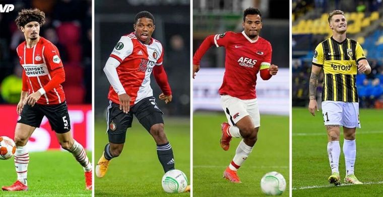 De vermoedelijke opstellingen: Europese avond met PSV, Feyenoord, AZ en Vitesse