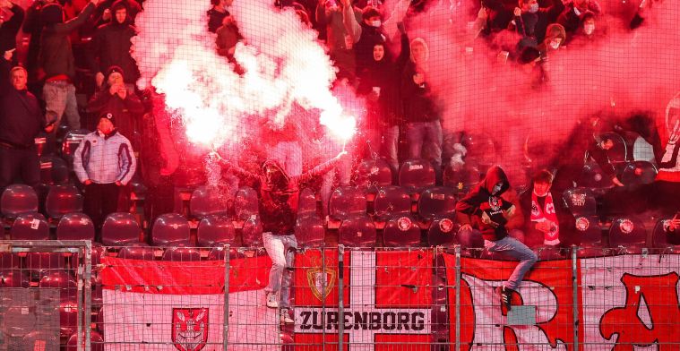 ‘Frankfurt-supporter zwaargewond afgevoerd na vuurpijl van Antwerp-fans’