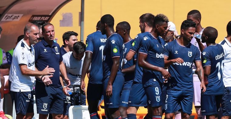 Update: zes Belenenses-spelers blijven over, bizar duel bij 0-7 gestaakt