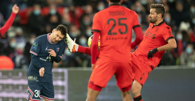 Neymar-loos PSG komt na Messi-eerbetoon niet langs OGC Nice