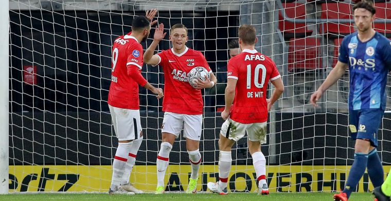 AZ pakt zes punten in vier dagen en meldt zich in linkerrijtje Eredivisie
